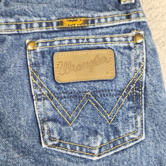 Wrangler Jeans Boys 9 Regular Blue Straight Leg Classic Denim Adjustable Waist - Picture 11 of 11